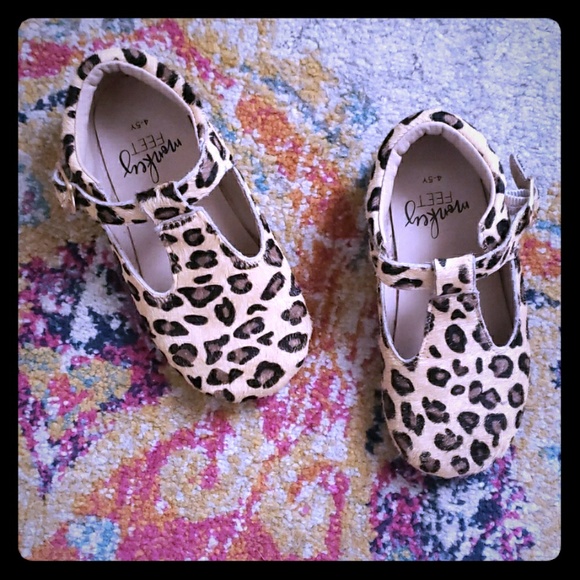 Monkey Feet Other - Leopard Monkey Feet Shoes 4-5yr
